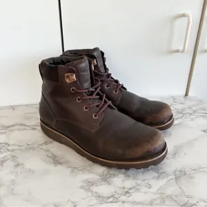 UGG Seton TI Waterproof Leather Boots in Brown for Men Sz 10