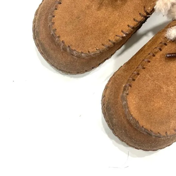 Ugg Sparrow Baby Boots Brown Sheepskin 4/5