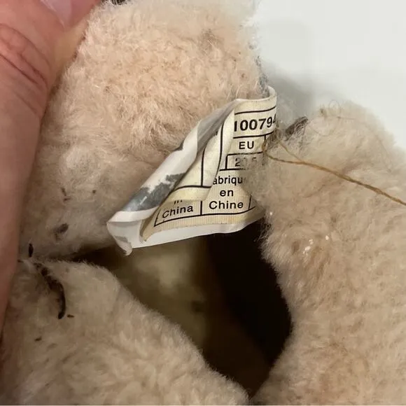 Ugg Sparrow Baby Boots Brown Sheepskin 4/5