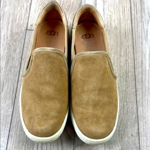 UGG Suede tan slip on sneakers 7