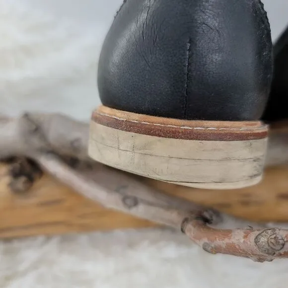 Ugg tasseled leather loafers.  Black