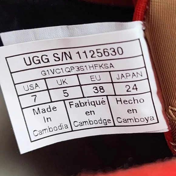 UGG Waterproof Boots Womens 7 Brown Yose Zip Suede Leather Logo Spell Out