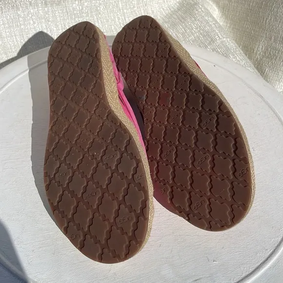 Ugg Womens Shoes Ugg Cicily Espadrilles Hot Pink Slip On Shoes Sz 7.5