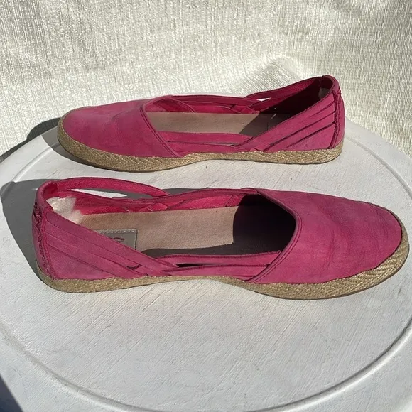 Ugg Womens Shoes Ugg Cicily Espadrilles Hot Pink Slip On Shoes Sz 7.5