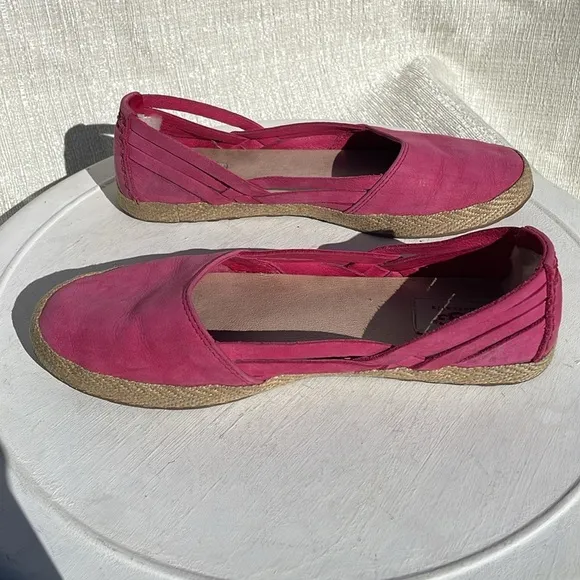 Ugg Womens Shoes Ugg Cicily Espadrilles Hot Pink Slip On Shoes Sz 7.5