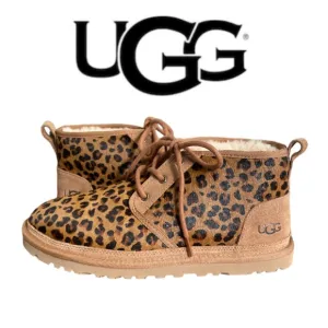 UGG➕NEW Neumel Leopard Cow Hair Boot