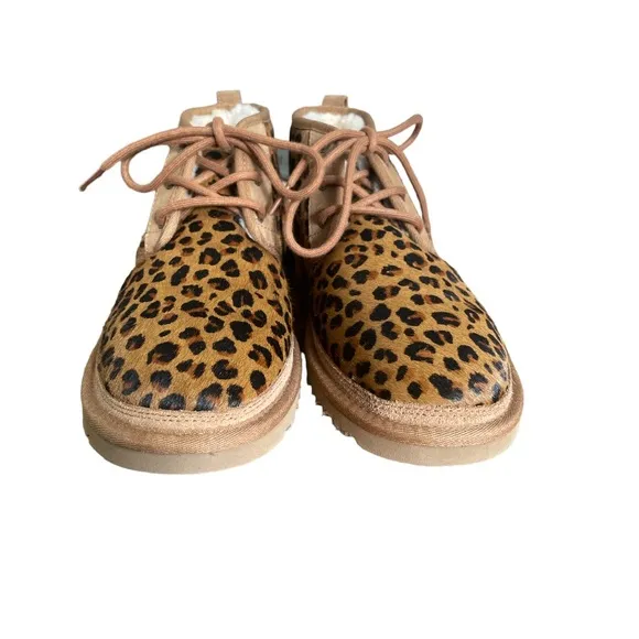 UGG➕NEW Neumel Leopard Cow Hair Boot