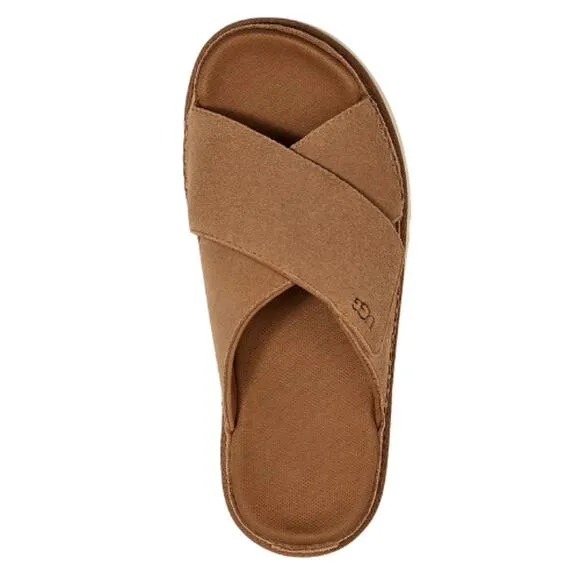 UGGs Goldenstar Crisscross Slide Platform Sandals EUC Size 6