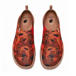 UIN Men's Walking Travel Shoes Casual Comfort Loafers (NATION OF ANTELOPE)
