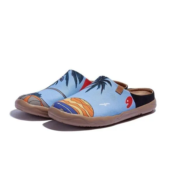 UIN Men's Mules Comfort Canvas Upper shoe (Vacay Time Malaga )