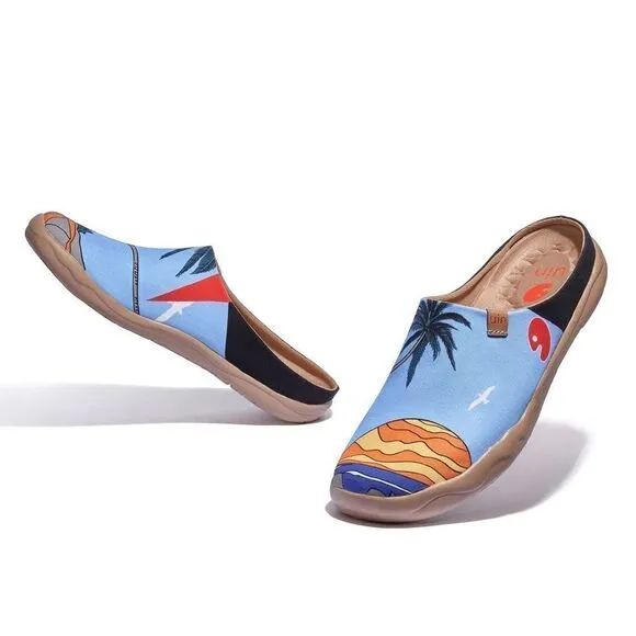 UIN Men's Mules Comfort Canvas Upper shoe (Vacay Time Malaga )