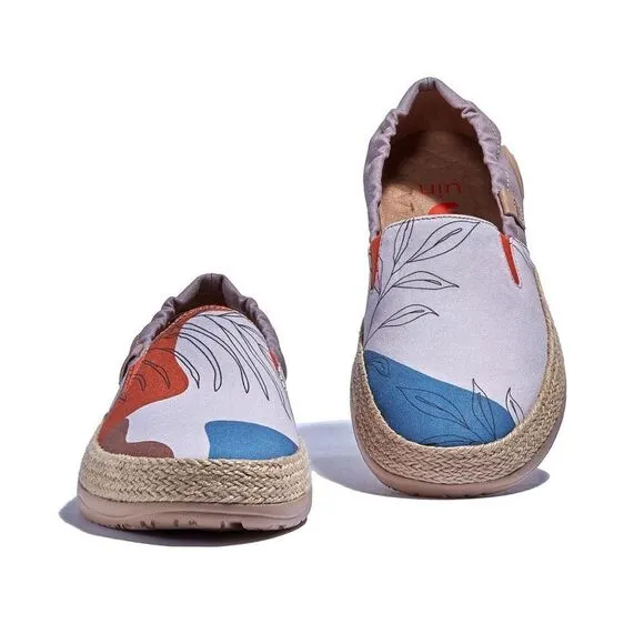 UIN Women's Espadrilles Canvas Walking Casual Shoes(Corner at Backyard Marbella)