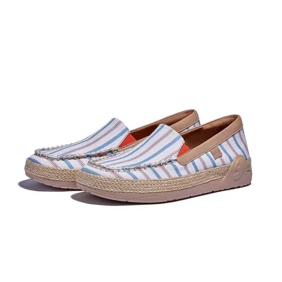 UIN Women's Espadrilles Knitted Casual Shoes (Retro Stripes Marbella V)