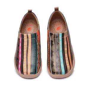 UIN Women's Walking Travel Shoes Slip On Microfiber Casual Loafers (Color Bar)