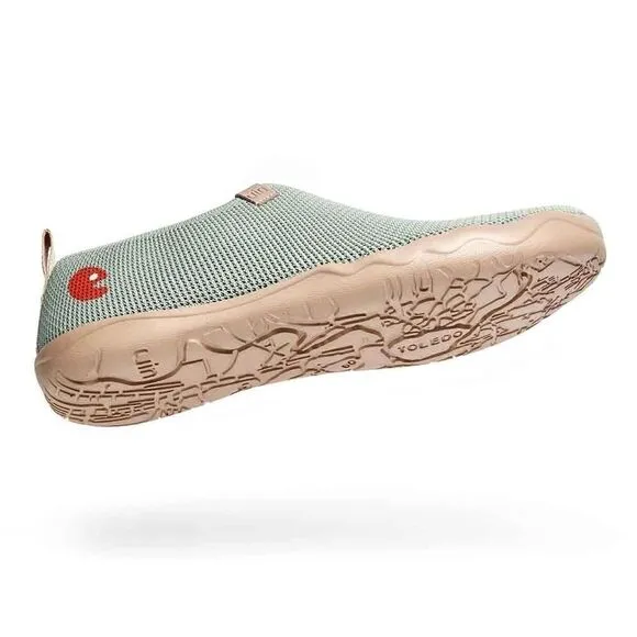 UIN Men's Slip Ons Walking Casual Loafers Shoes (Toledo Knitted Desert Sage)