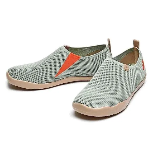 UIN Men's Slip Ons Walking Casual Loafers Shoes (Toledo Knitted Desert Sage)