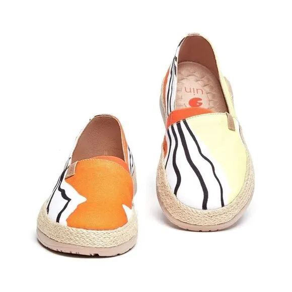 UIN Women's Espadrilles Slip On Walking Casual Shoes (Summer Wave)New No Box