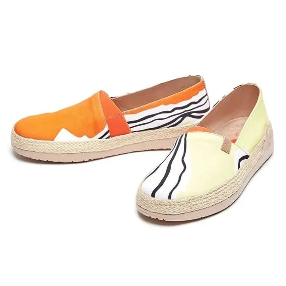 UIN Women's Espadrilles Slip On Walking Casual Shoes (Summer Wave)New No Box