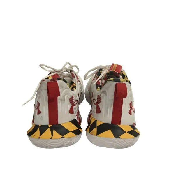Under Armour Flow FUTR X 2 Team Men Size 15 Red White Maryland Colorway Sneakers