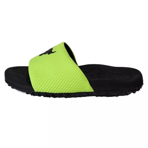 UNDER ARMOUR • Quirky Lime Project Rock Slides Sandals Swim Beach Gym