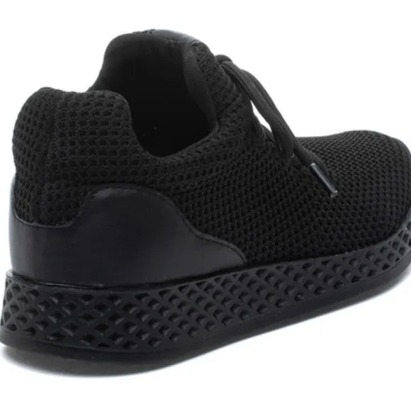Urban Sport by J/Slides Tommie Stretch Nylon Sneaker- size 8- black- New
