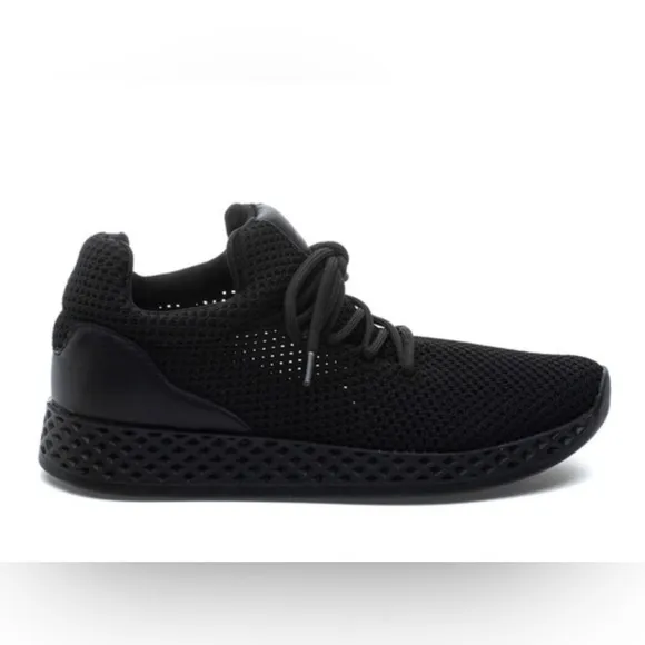 Urban Sport by J/Slides Tommie Stretch Nylon Sneaker- size 8- black- New