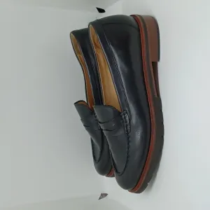 Used Samuel Hubbard Men's Black Leather Comfort Casual Penny Loafers Sz 11