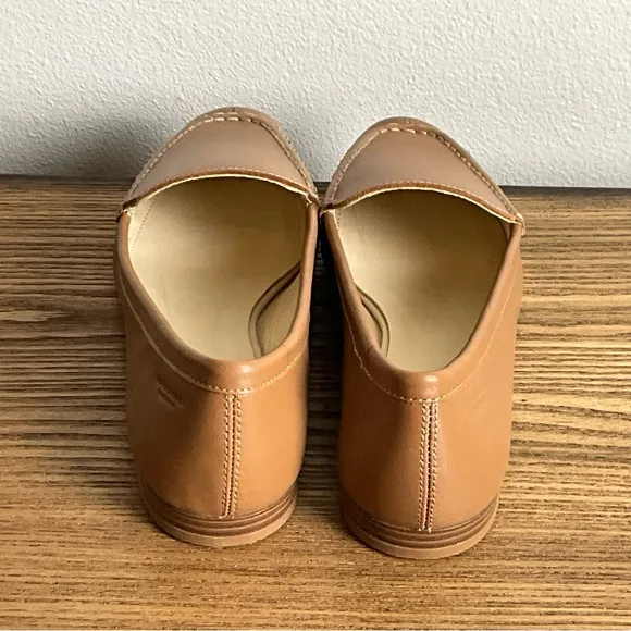 Vagabond Cleo Tan Leather Loafers, New in Box