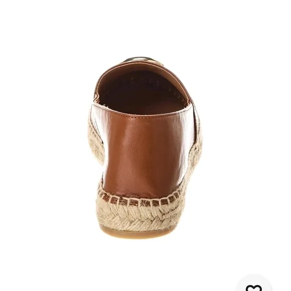 Valentino By Mario Valentino Brown and Gold Espadrilles