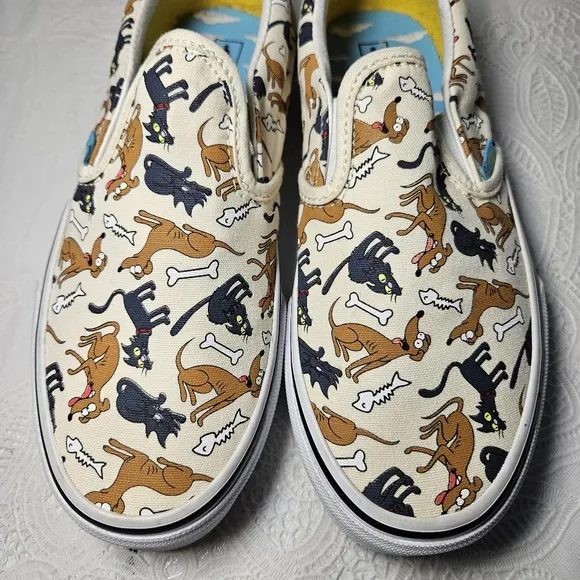 Van X Simpsons  Print Slip-On Sneakers