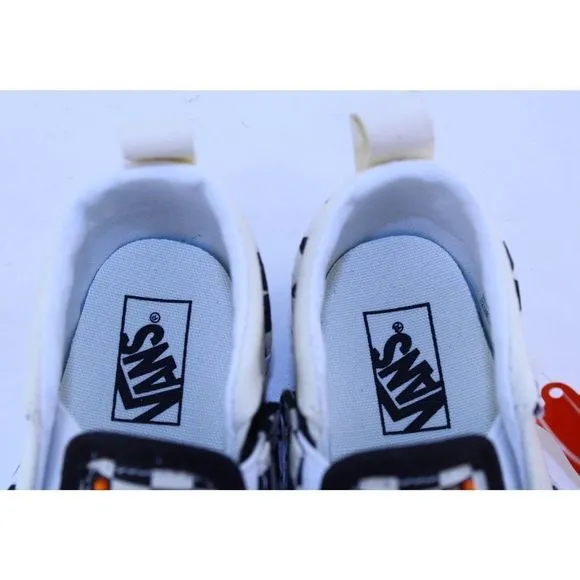 Vans Asher Slip-On Black White Crystal Sneakers 5M
