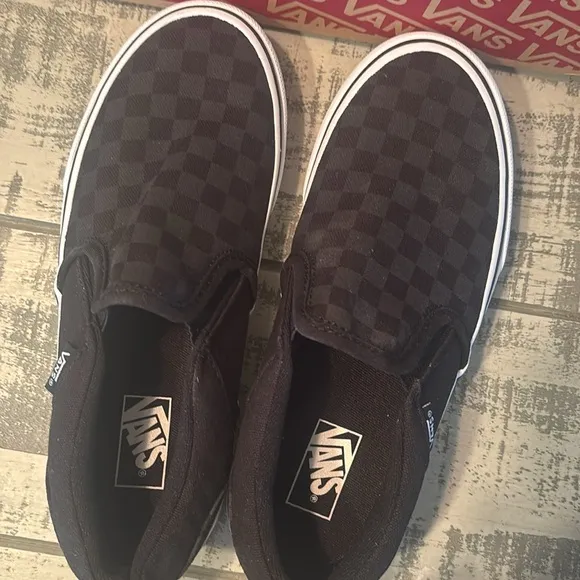 Vans Black Slip-On Sneakers