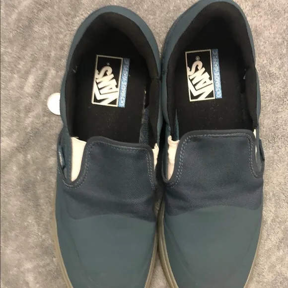 Vans Blue Slip-On Sneakers Casual Skate Style