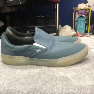 Vans Blue Slip-On Sneakers Casual Skate Style