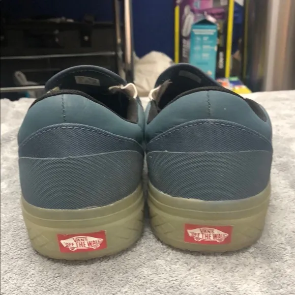 Vans Blue Slip-On Sneakers Casual Skate Style