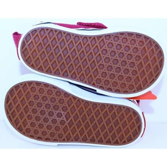 Vans Checkerboard Classic Slip-On Red Sneakers 3.5