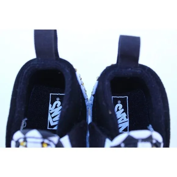 Vans Checkerboard Slip On Black Crystal Sneakers 2