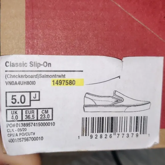 Vans Classic Checkerboard Slip-On SneakerVANS