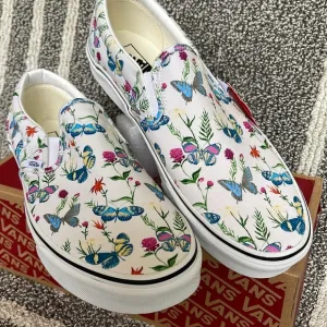 Vans Classic Slip-On Butterfly Floral Marshmallow MENS