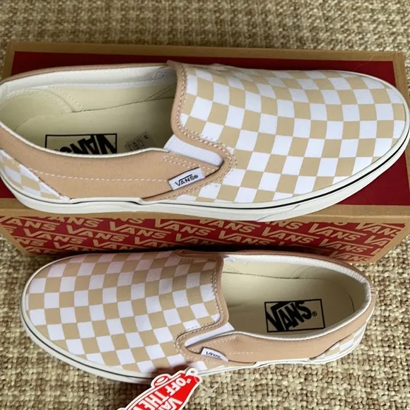 Vans Classic Slip On Checkerboard Frappe/Trwht WMN