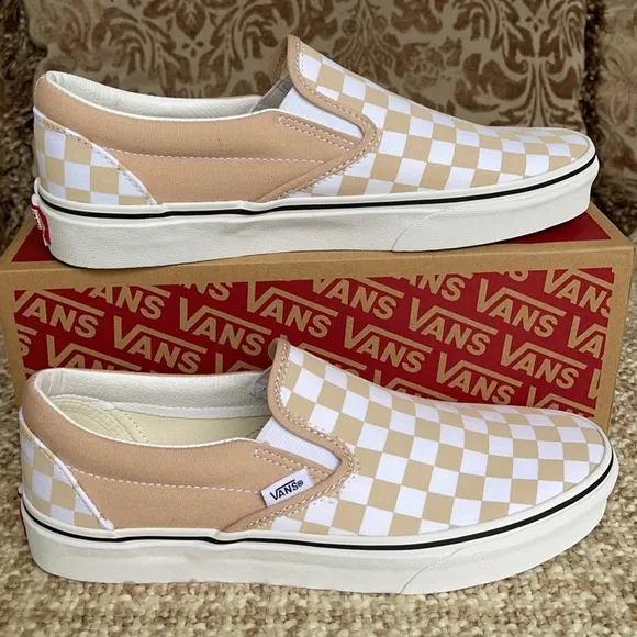 Vans Classic Slip On Checkerboard Frappe/Trwht WMN