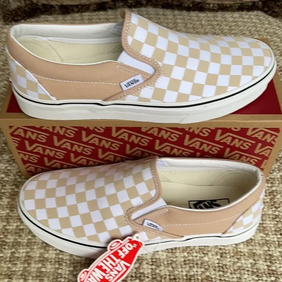 Vans Classic Slip On Checkerboard Frappe/Trwht WMN