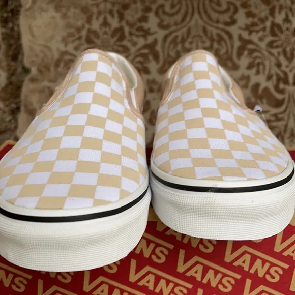 Vans Classic Slip On Checkerboard Frappe/Trwht WMN