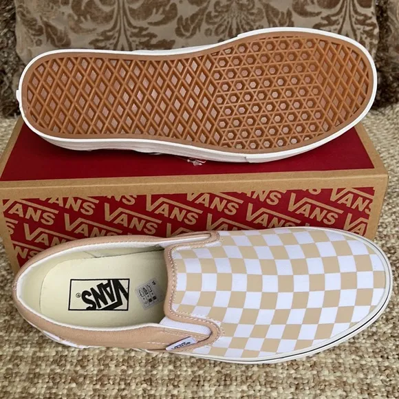Vans Classic Slip On Checkerboard Frappe/Trwht WMN