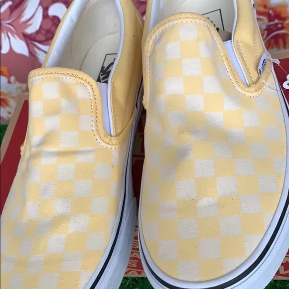 VANS CLASSIC SLIP ON CHECKERBOARD Gldnhztrwht MEN’