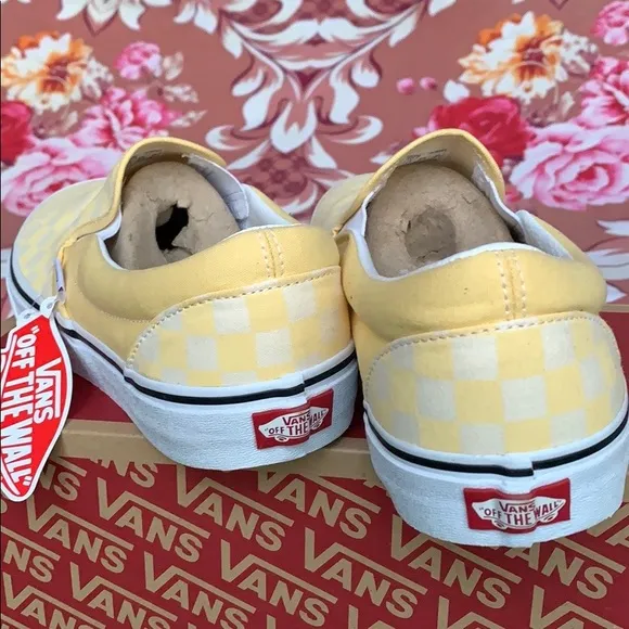 VANS CLASSIC SLIP ON CHECKERBOARD Gldnhztrwht MEN’