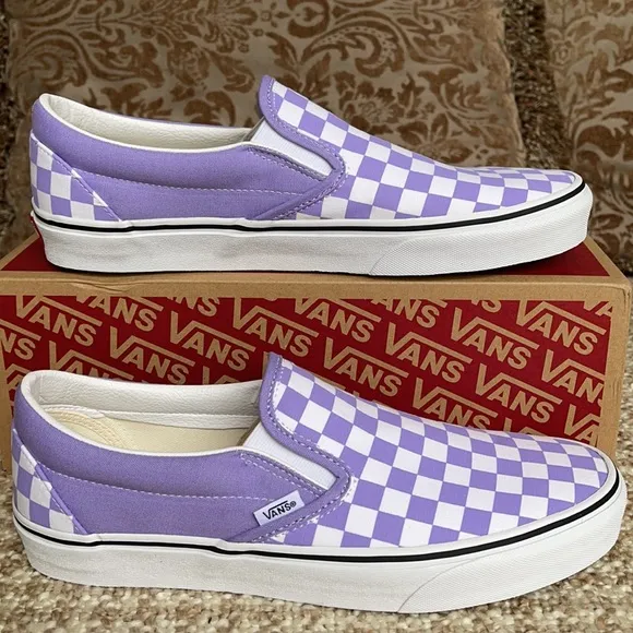Vans Classic Slip On Checkerboard Violet Tulip men