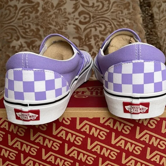 Vans Classic Slip On Checkerboard Violet Tulip men