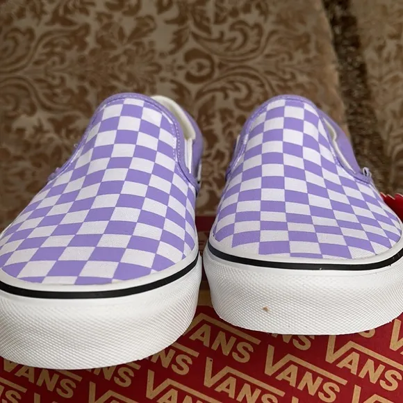 Vans Classic Slip On Checkerboard Violet Tulip men