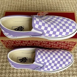 Vans Classic Slip On Checkerboard Violet Tulip Men